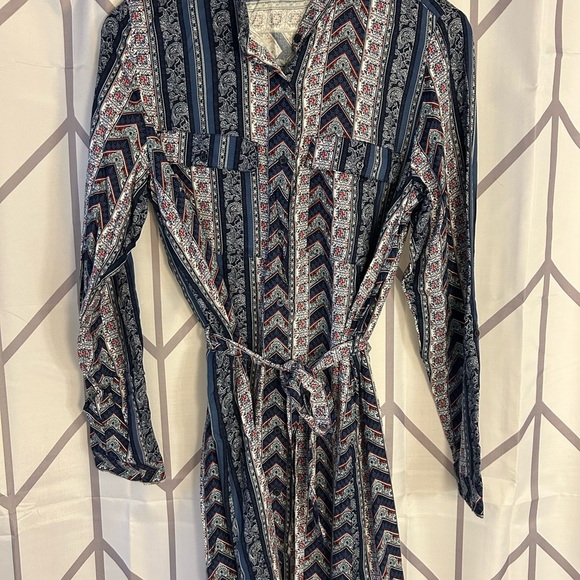 Divided Multicolor Paisley Dress - Picture 1 of 2